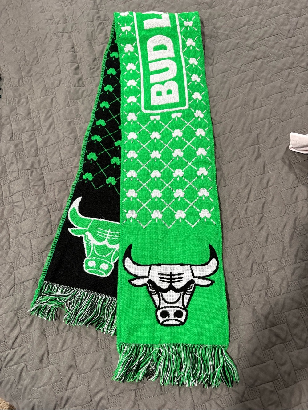 Chicago Bulls St.Patrick’s Day Scarf Length 57’ New